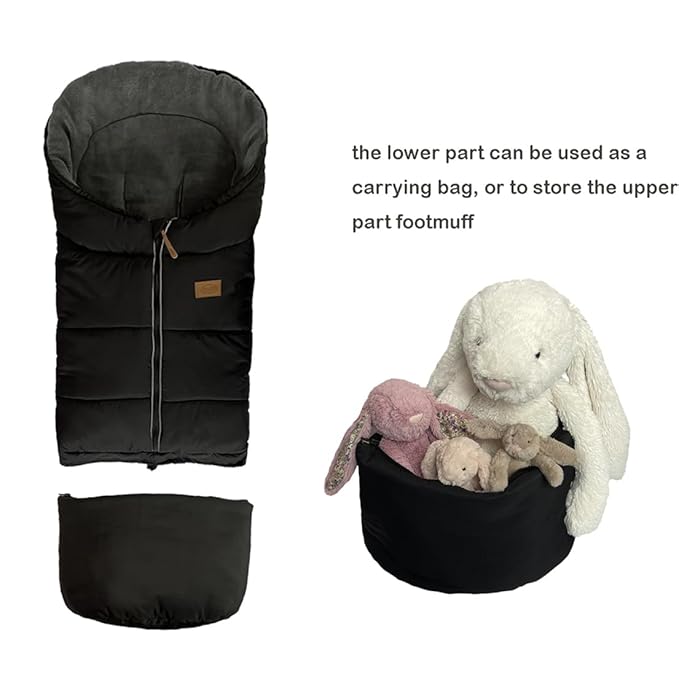Length Ajustable Waterproof Stroller Winter Cover - Image 6