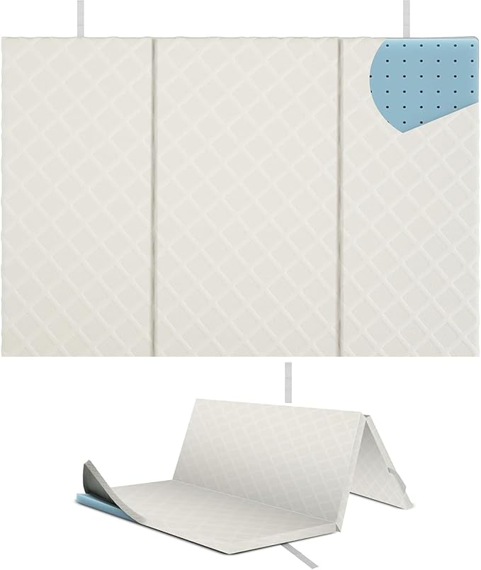 Sleepah Pack and Play Mattress Waterproof & Washable Cover Foldable Tri-Fold by Sleepah