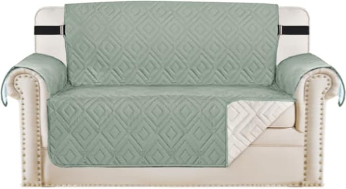 H.VERSAILTEX Reversible Loveseat Cover Furniture Protector Anti-Slip Water by HVERSAILTEX