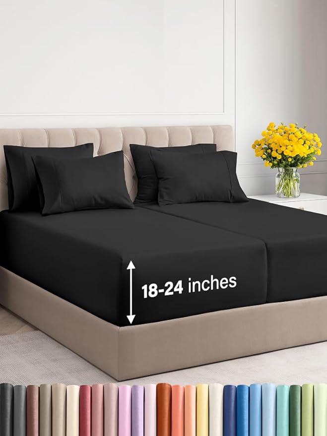 Extra Deep Split King Sheet Set by CGKUnlimited