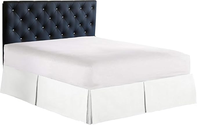 Bed Skirt - 100% Cotton 800 Thread Count Box Pleated Bed Skirt - Luxury Pleated by Unknown