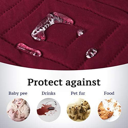 H.VERSAILTEX Reversible Chair Cover Furniture Protector Anti-Slip Couch Cover - Image 3