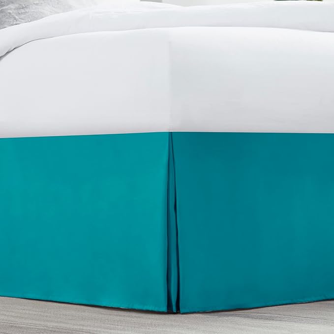 Nestl Teal Full XL Bed Skirt - Image 2