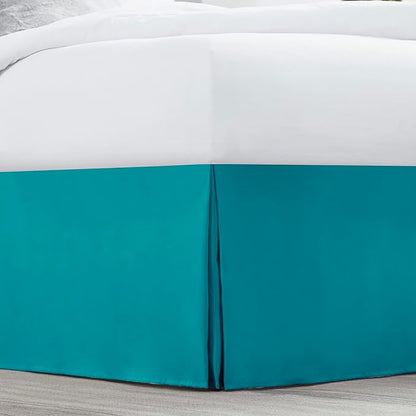 Nestl Teal Full XL Bed Skirt - Image 2