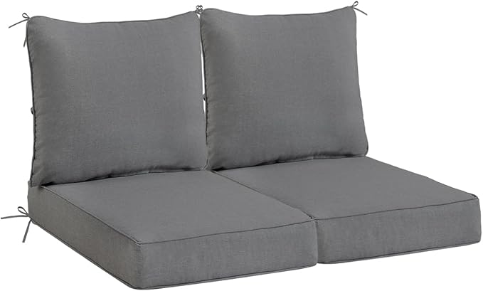 Sundale Outdoor Olefin Deep Seat Cushion Set of 2, Patio Chair Cushion and by SundaleOutdoor