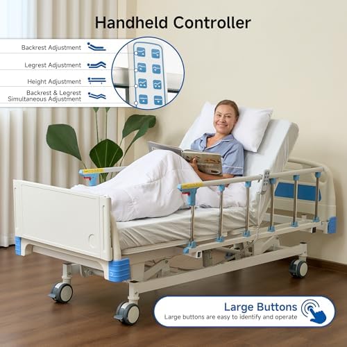real relax premium 3 function full electric hospital on a desk or shelf