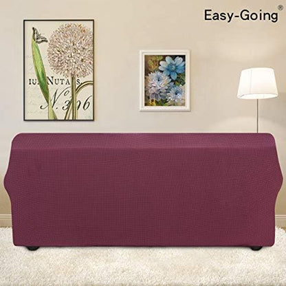 easy-going stretch oversized sofa couch slipcover washable ash, side view