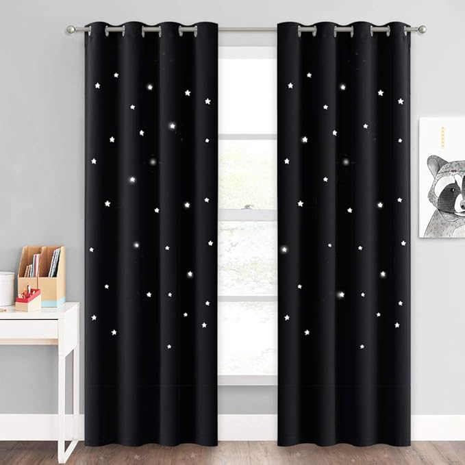 NICETOWN Block Out Curtains Stars by NICETOWN