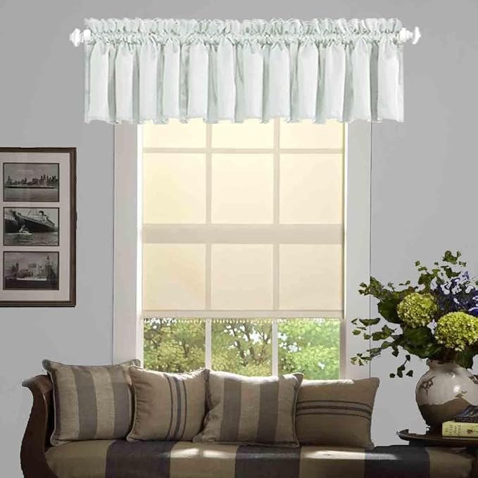 Window Valance for Bedroom Kitchen Blackout Valance Curtains Room Darkening by HighQualityCurtains