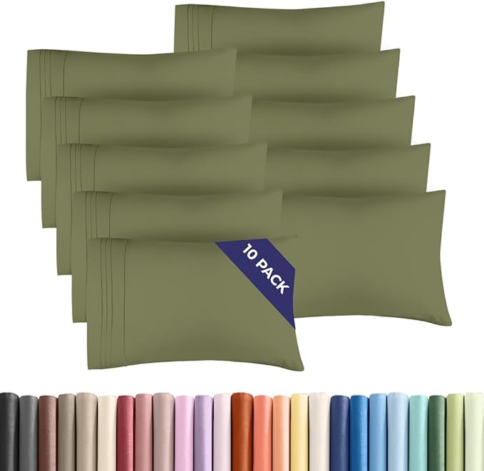 Standard Pillow Cases Set of 10 by CGKUnlimited