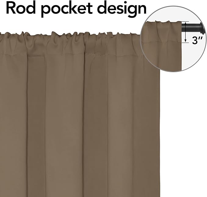 Easy-Going Rod Pocket Blackout Curtains - Image 2