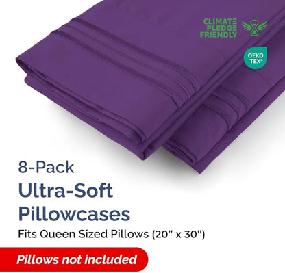 Queen Pillow Cases Set of 8 - Image 2