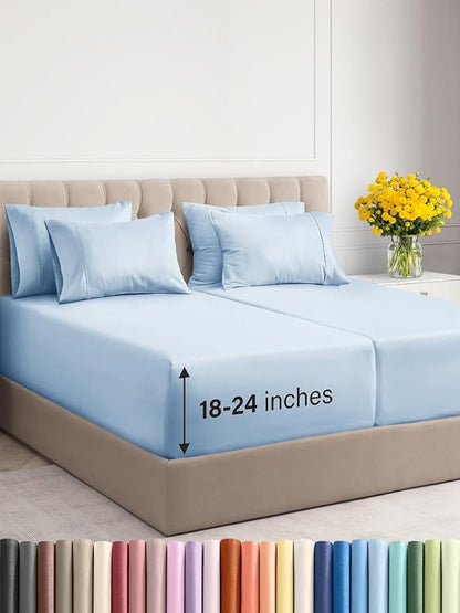 Extra Deep Split King Sheet Set by CGKUnlimited