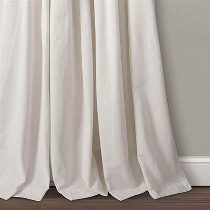 Lush Decor Linen Button Window Curtain Panel, Linen- Country Curtains - Image 4