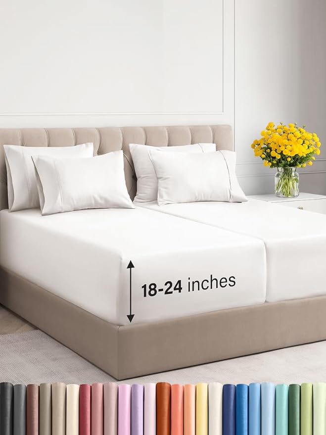 Extra Deep Split King Sheet Set by CGKUnlimited
