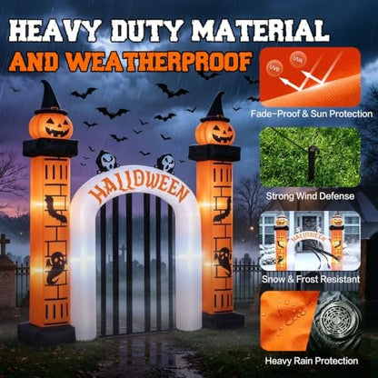 11FT Halloween Inflatable Archway Outdoor Decorations for Yard