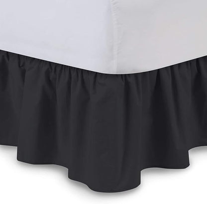 Ruffled Bed Skirt 18 Inch Drop Dust Ruffle by Unknown