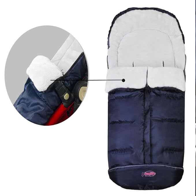 0-4T Anti-Kick Winter Warm Stroller Blanket, Cozy Baby Sleeping Bag Cocoon - Image 4