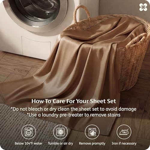 bedsure purewoven 100% rayon derived from bamboo, full, front angle view