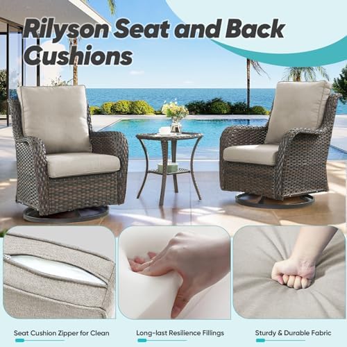 luxury 22*24*4in outdoor patio cushions, 1 piece beige, close-up detail