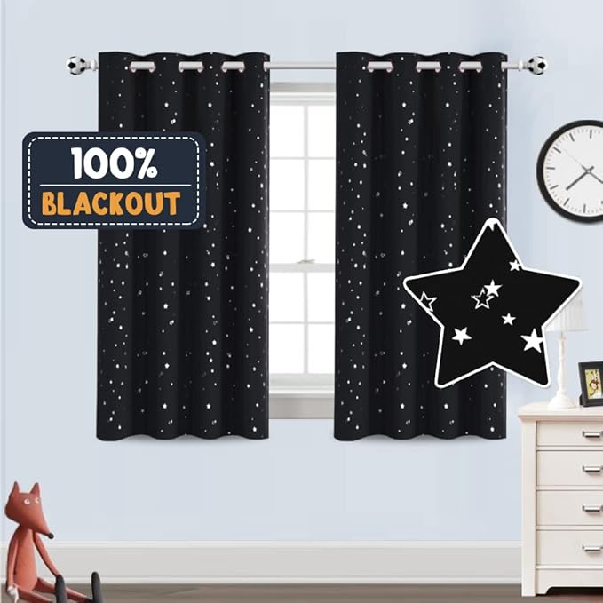 PrinceDeco Blackout Kids Curtains by PrinceDeco