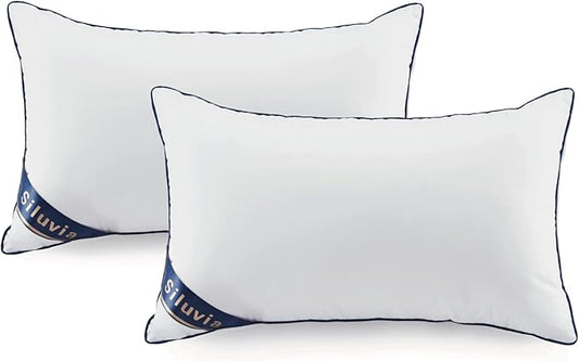Siluvia Decorative 12x20 Pillow Inserts Set of 2 by SiluviaHome