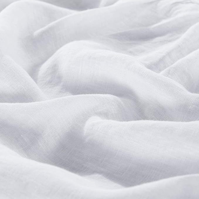 MEADOW PARK Washed French Linen Bed Skirt, Dust Ruffl, Twin Size 39" W x 75" L - Image 5