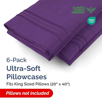 King Pillow Cases Set of 6 - Image 2