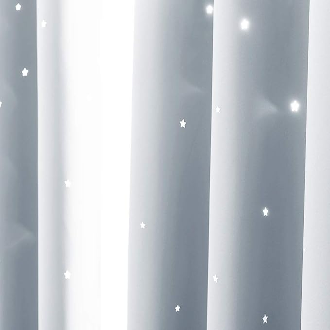 NICETOWN Star Room Darkening Curtains - Image 3