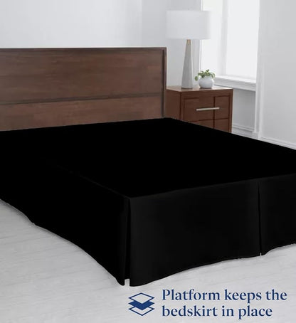 SKY BEDDINGS Luxury Pleated Full Bed Skirt - Image 3