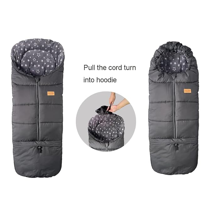 0-5T Length Ajustable Waterproof Stroller Winter Cover - Image 7