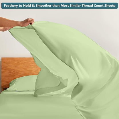 Luxury Queen Sleeper Sofa Bed Sheet Set, 100% Egyptian Cotton, 338 Thread Count - Image 6