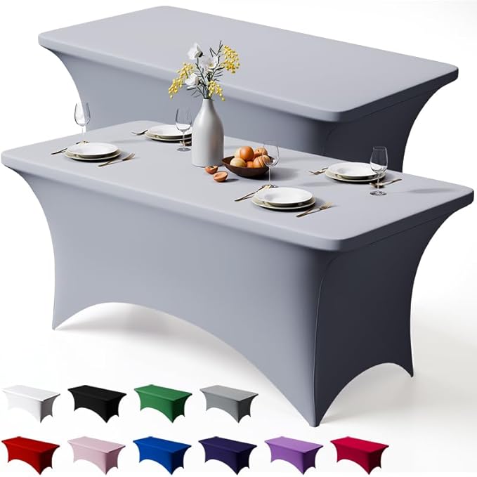 Trlyc 2 Pack 6FT Spandex Table Cloth by TRLYC