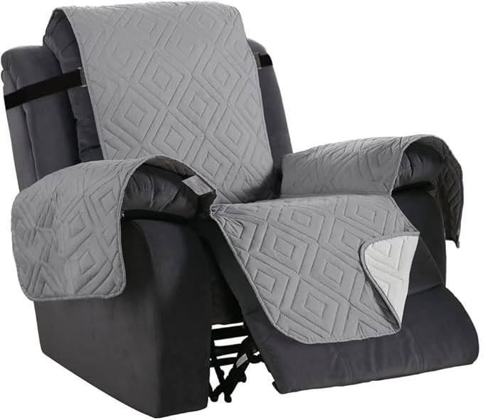 H.VERSAILTEX Reversible Quilted Recliner Covers Water Resistant Furniture by HVERSAILTEX