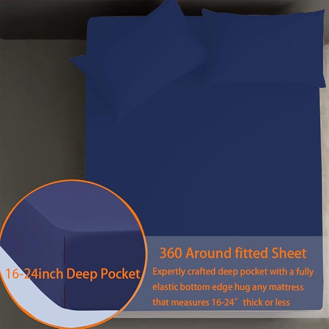 Queen Sheet Sets Air Mattress Sheets - Image 2