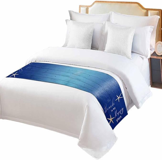 Happy Beach Place Marine Starfish Bed Runners - Image 2