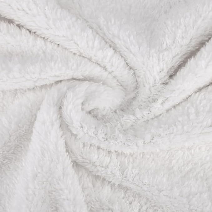 Catalonia Silky Soft Sherpa Throw Blanket, Flannel Chevron Micro Plush Fleece - Image 4