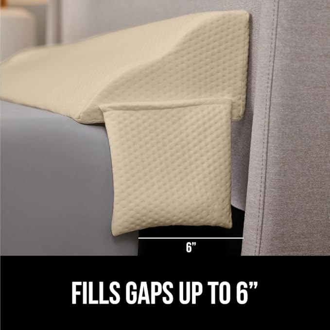 GORILLA GRIP Patent Pending Bed Wedge Pillow Headboard Gap Filler, US Designed - Image 3