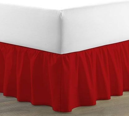 Ruffled Bed Skirt 18 Inch Drop Dust Ruffle by Unknown