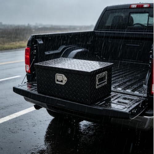 munirater 20 inch aluminum tool box storage truck, side view