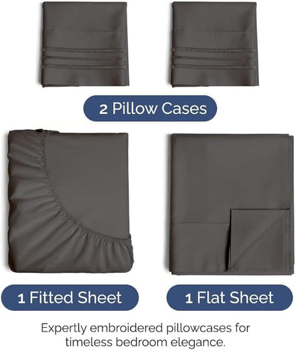 Queen Size 4 Piece Sheet Set - Image 2