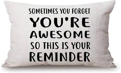 Solekla Inspirational for Women Decorative Throw Pillow Case 12x20 inch by Solekla