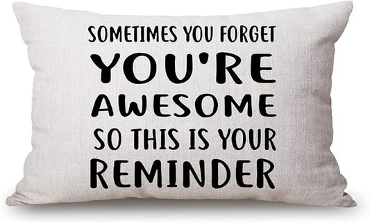 Solekla Inspirational for Women Decorative Throw Pillow Case 12x20 inch by Solekla