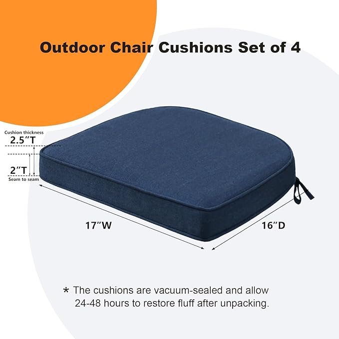 Sunbrella Round Corner Seat Cushions, Indoor Outdoor Water Repellent Universal - Image 6