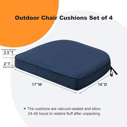 Sunbrella Round Corner Seat Cushions, Indoor Outdoor Water Repellent Universal - Image 6