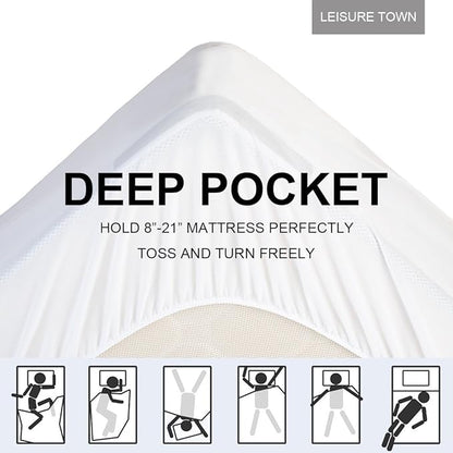LEISURE TOWN Mattress Pad Twin XL Size Soft Cotton Mattress Cover, Quilted - Image 5