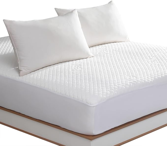 King Size Waterproof Mattress Protector Fitted Mattress Pad Cover by reaks