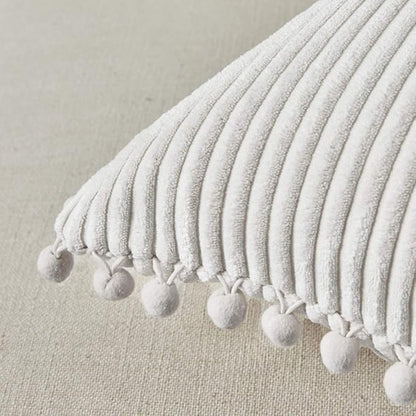 Fancy Homi 24x24 Pillow Covers, Super Soft Corduroy Square Solid Cushion Cover - Image 4