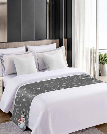 Christmas Snowman Winter Snowflakes Bed Runners - Image 5