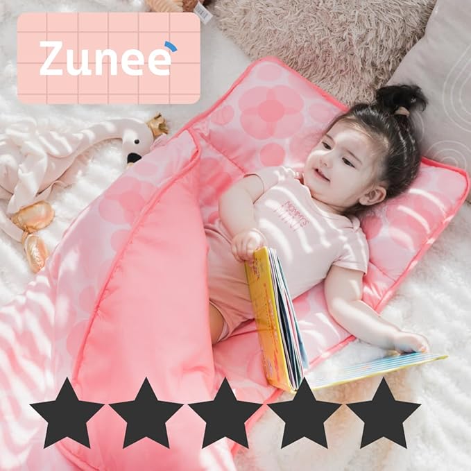 Toddler Nap Mat with Removable Pillow and Blanket - Image 7